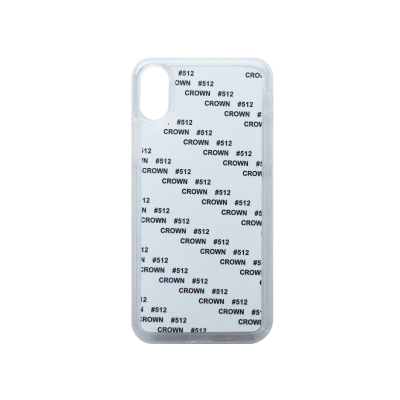 Чехол под сублимацию для iPhone Х, силикон + алюм. пластина., Белый